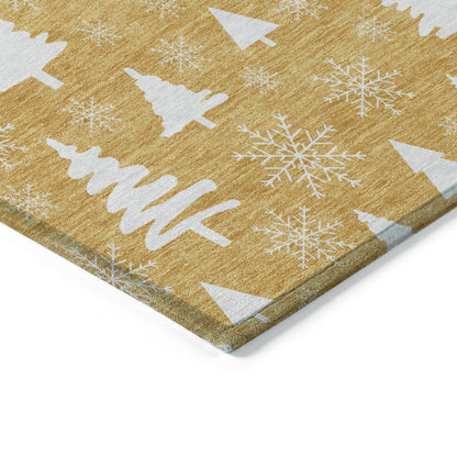 Addison Rugs Paelor Gold Washable Indoor-Outdoor Rug