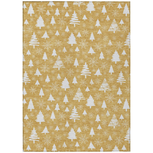 Addison Rugs Paelor Gold Washable Indoor-Outdoor Rug