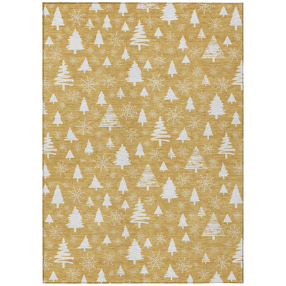 Addison Rugs Paelor Gold Washable Indoor-Outdoor Rug