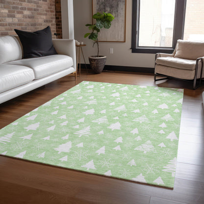 Addison Rugs Paelor Green Washable Indoor-Outdoor Rug