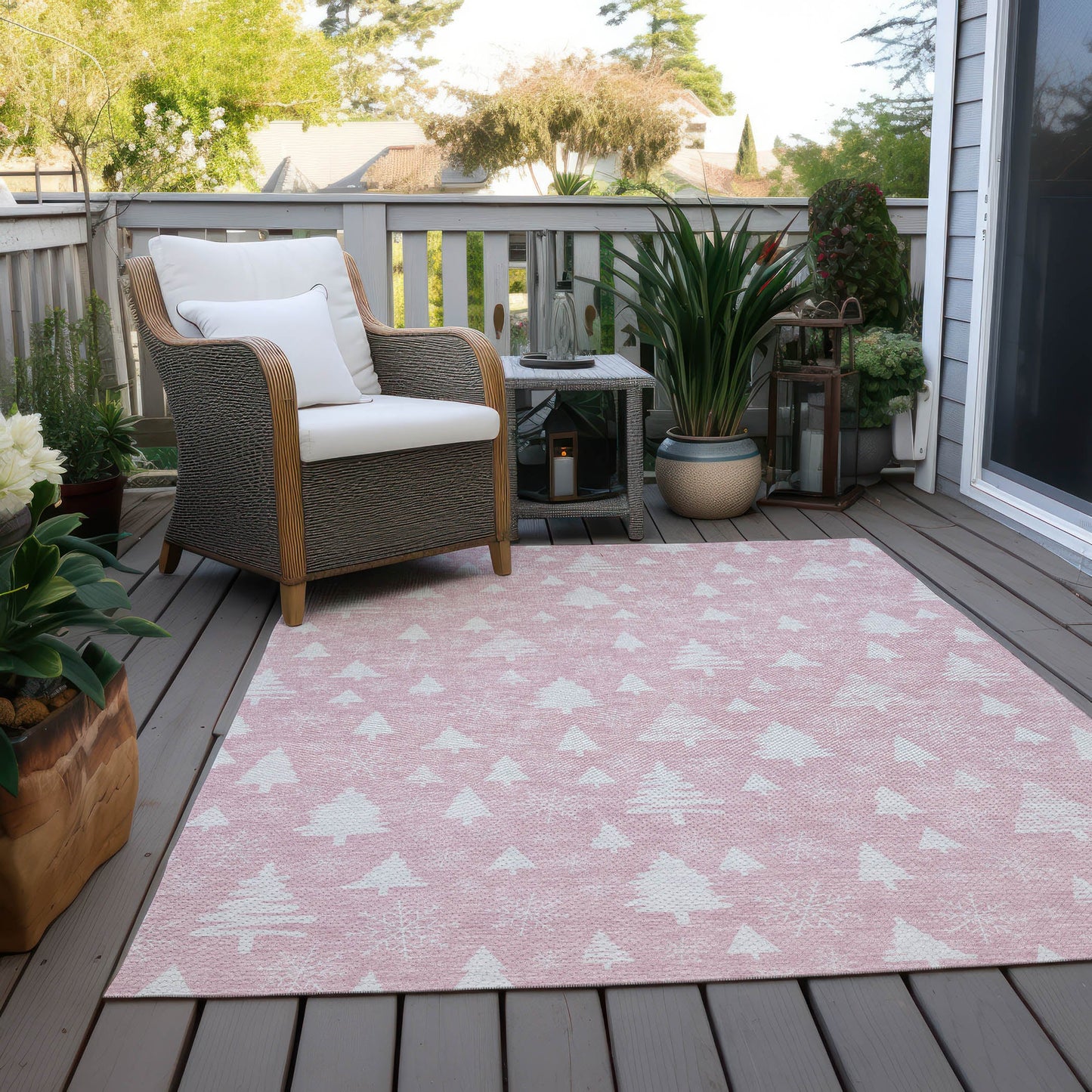 Addison Rugs Paelor Pink Washable Indoor-Outdoor Rug