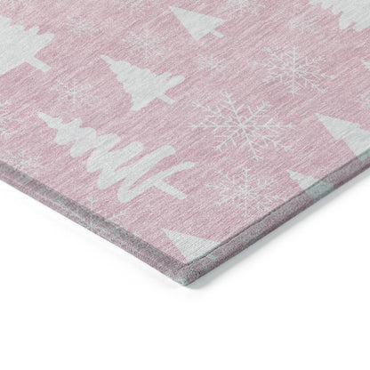 Addison Rugs Paelor Pink Washable Indoor-Outdoor Rug