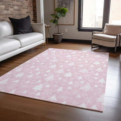 Addison Rugs Paelor Pink Washable Indoor-Outdoor Rug