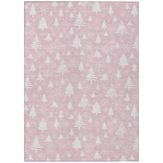 Addison Rugs Paelor Pink Washable Indoor-Outdoor Rug