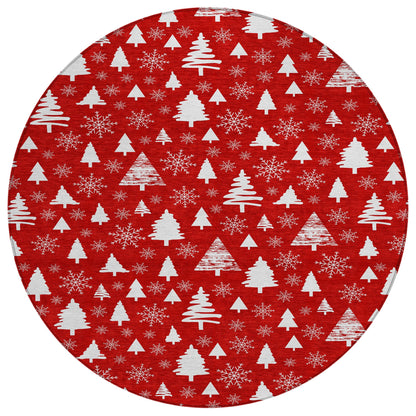 Addison Rugs Paelor Red Washable Indoor-Outdoor Rug