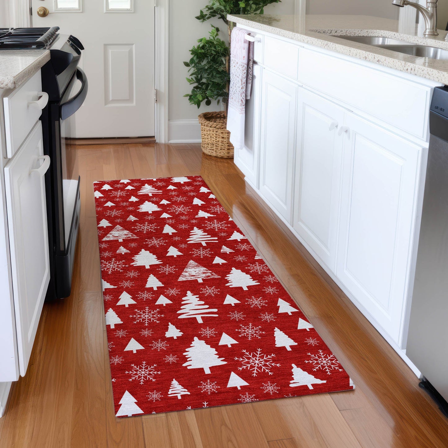 Addison Rugs Paelor Red Washable Indoor-Outdoor Rug
