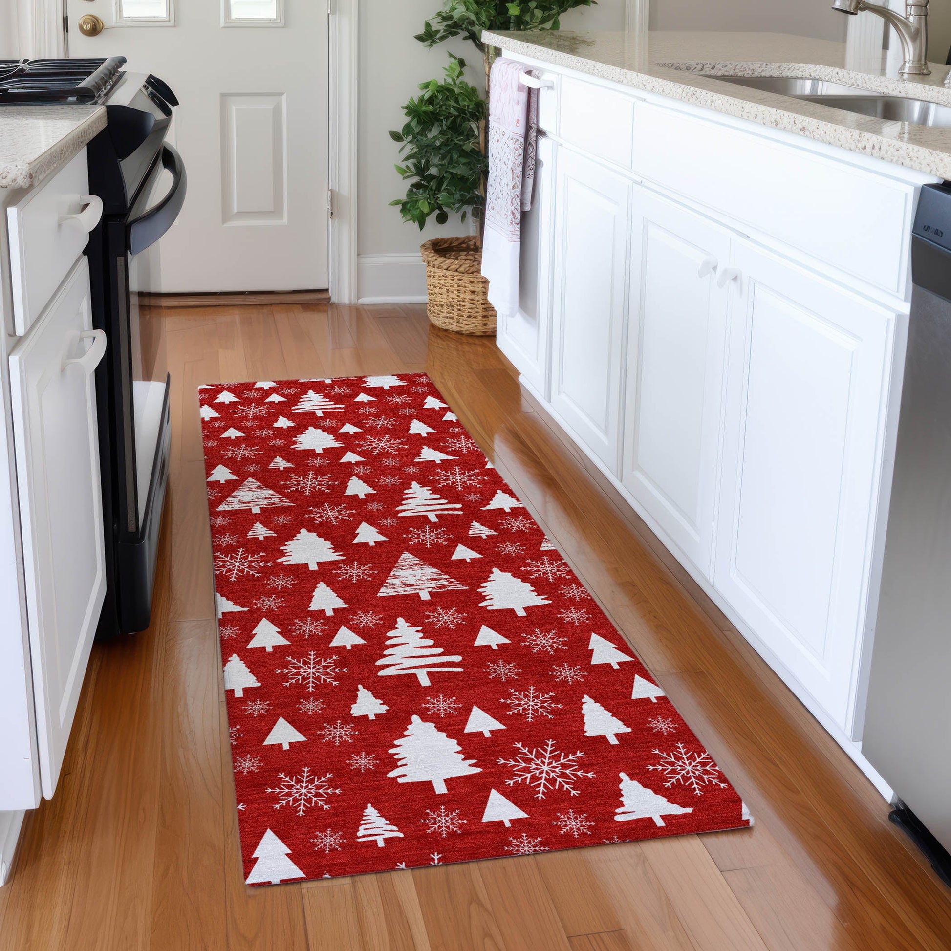 Addison Rugs Paelor Red Washable Indoor-Outdoor Rug