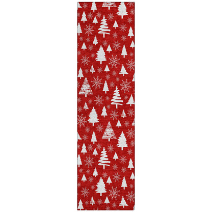 Addison Rugs Paelor Red Washable Indoor-Outdoor Rug