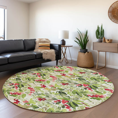 Addison Rugs Paelora Green Washable Indoor-Outdoor Rug