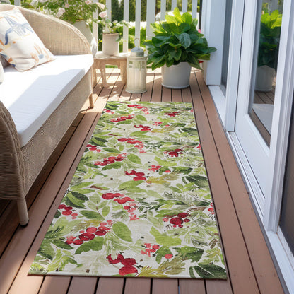 Addison Rugs Paelora Green Washable Indoor-Outdoor Rug