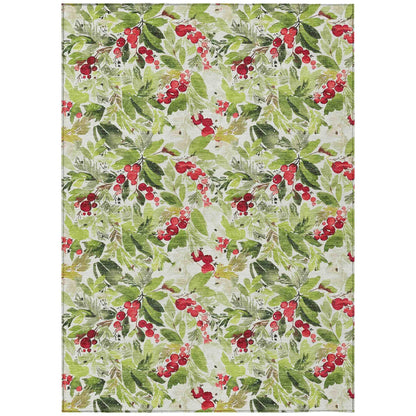 Addison Rugs Paelora Green Washable Indoor-Outdoor Rug