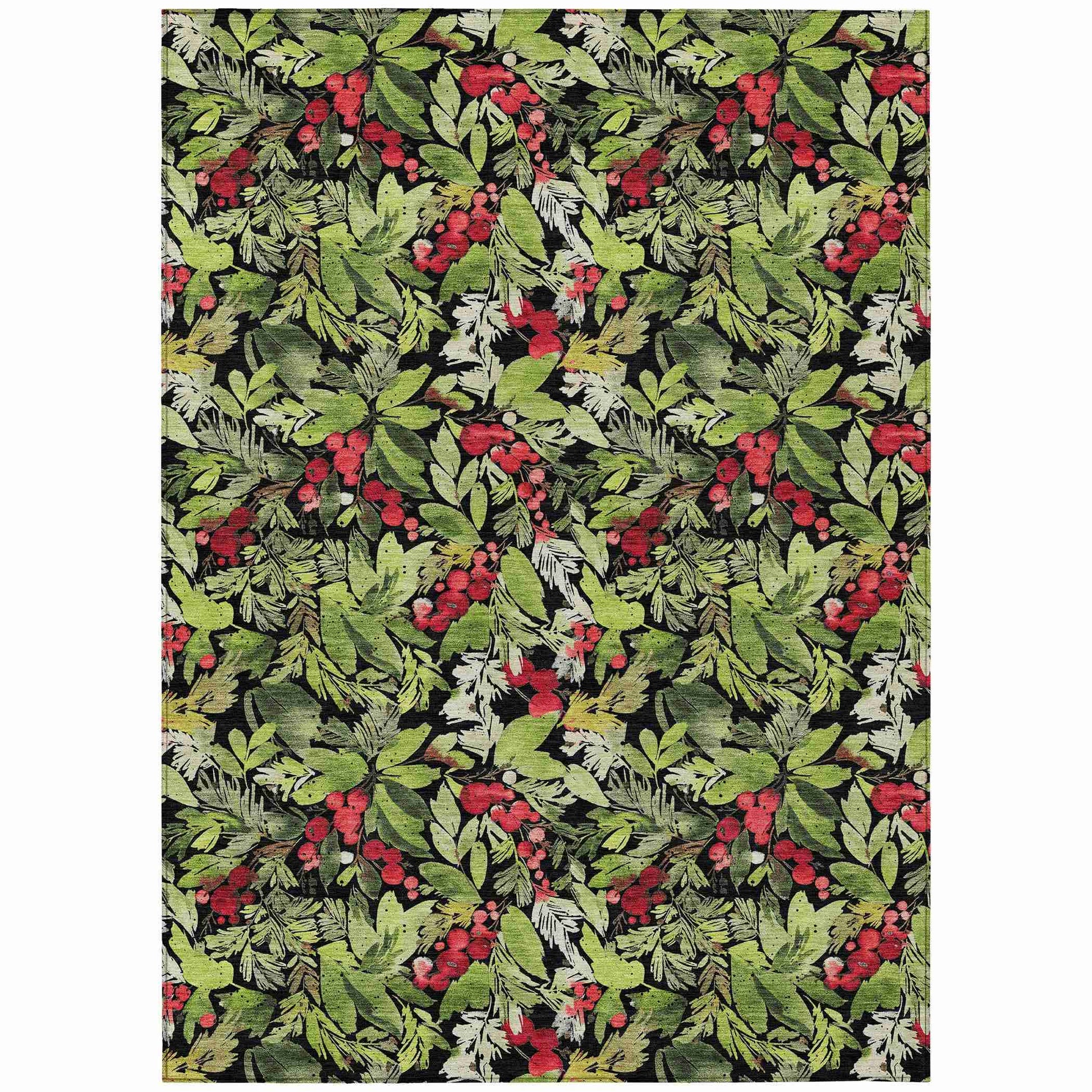 Addison Rugs Paelora Black Washable Indoor-Outdoor Rug