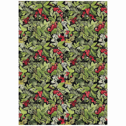 Addison Rugs Paelora Black Washable Indoor-Outdoor Rug