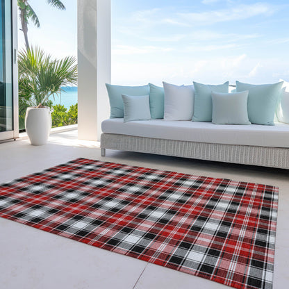 Addison Rugs Quaanor Black Washable Indoor-Outdoor Rug