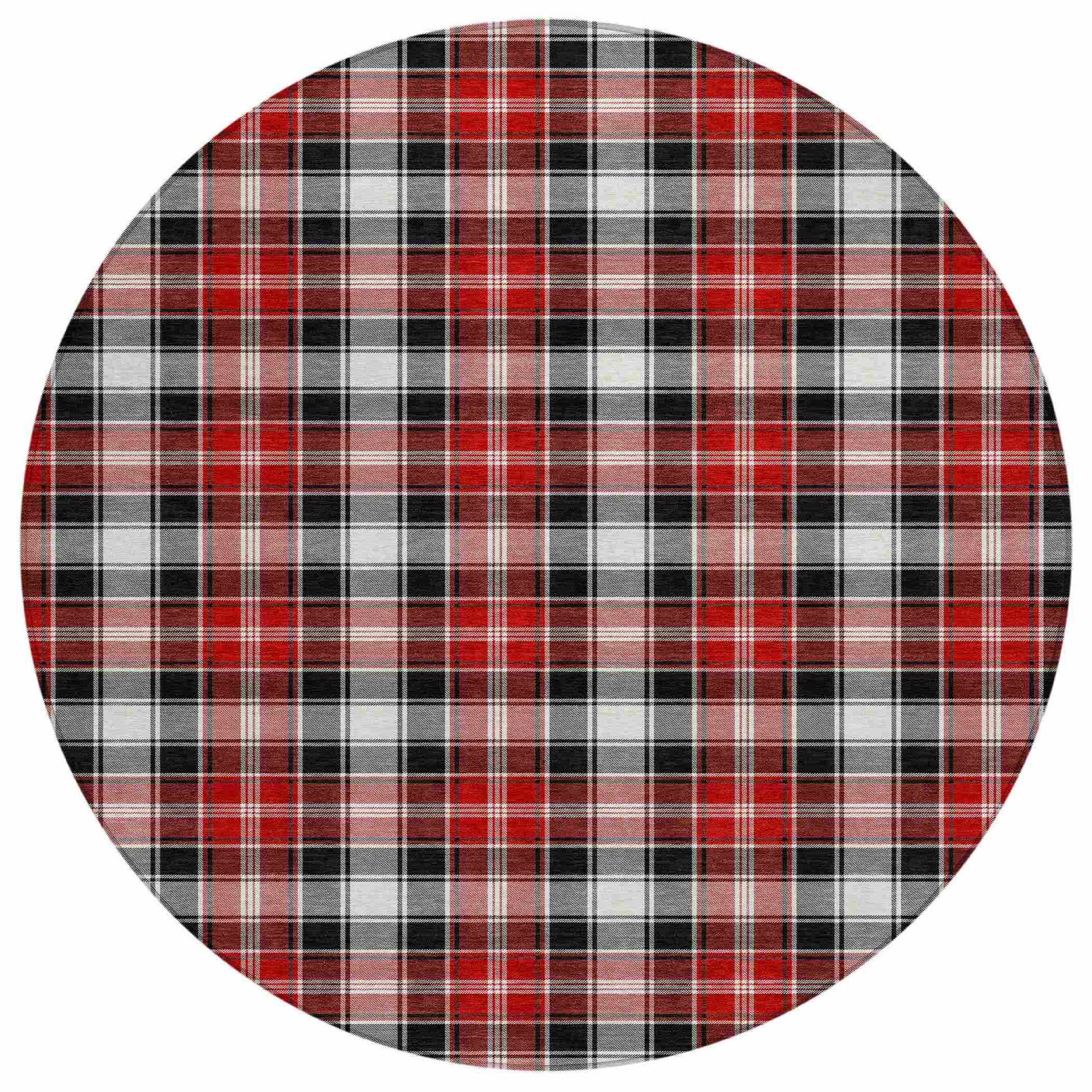 Addison Rugs Quaanor Black Washable Indoor-Outdoor Rug