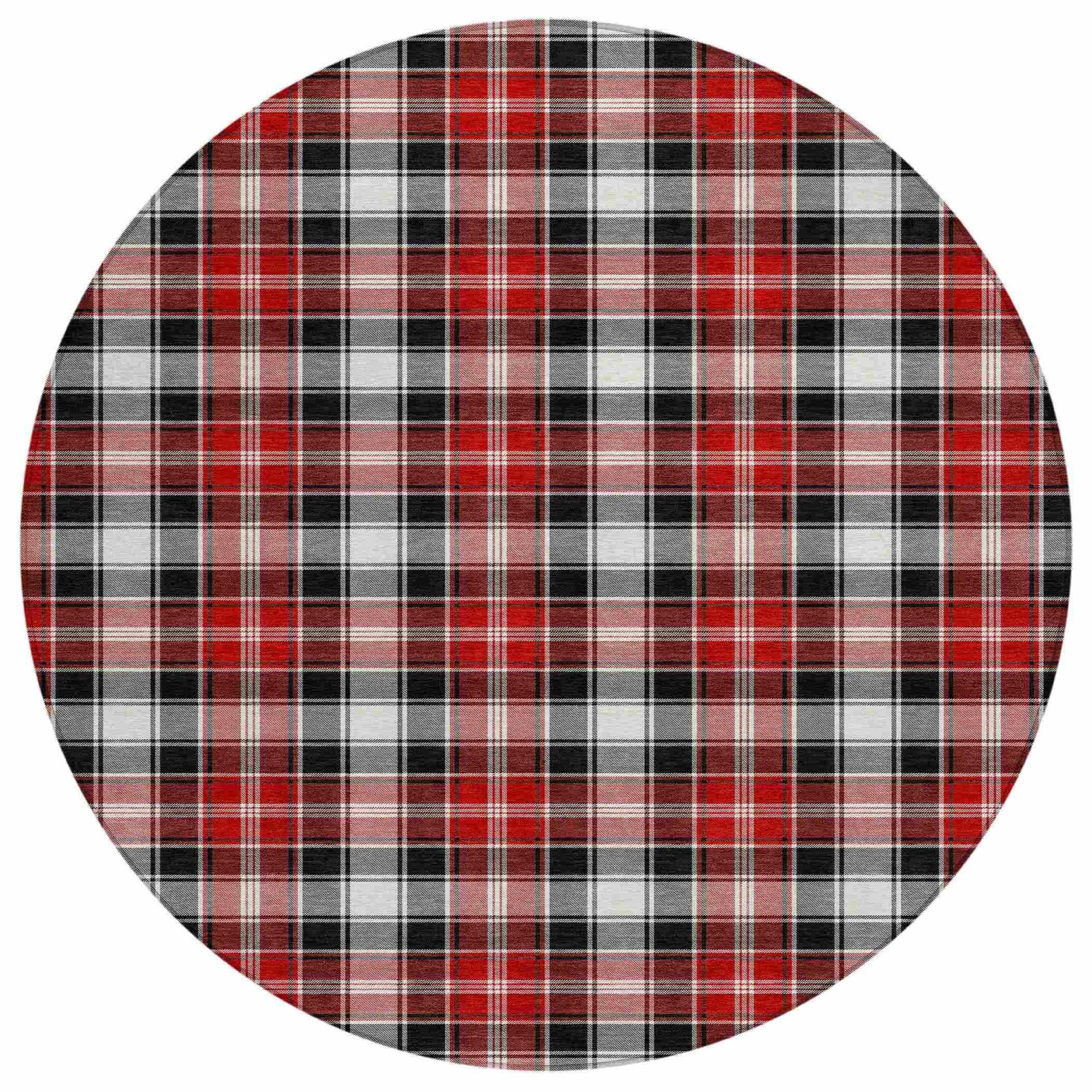 Addison Rugs Quaanor Black Washable Indoor-Outdoor Rug