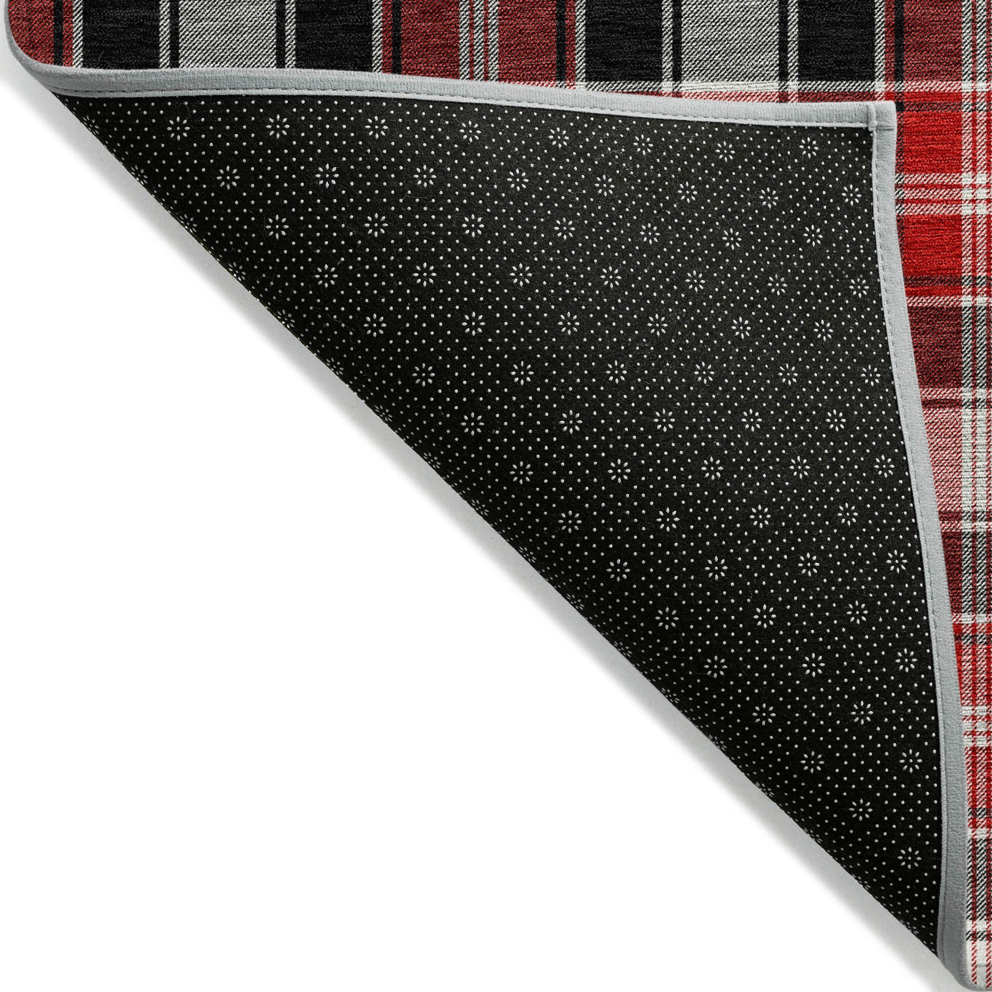 Addison Rugs Quaanor Black Washable Indoor-Outdoor Rug