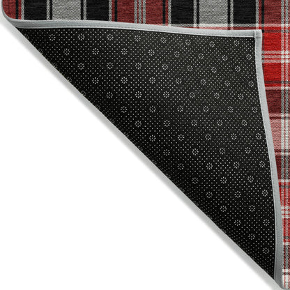 Addison Rugs Quaanor Black Washable Indoor-Outdoor Rug