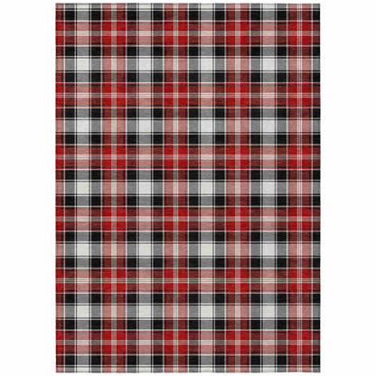 Addison Rugs Quaanor Black Washable Indoor-Outdoor Rug