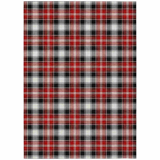 Addison Rugs Quaanor Black Washable Indoor-Outdoor Rug