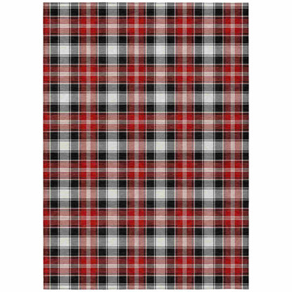 Addison Rugs Quaanor Black Washable Indoor-Outdoor Rug