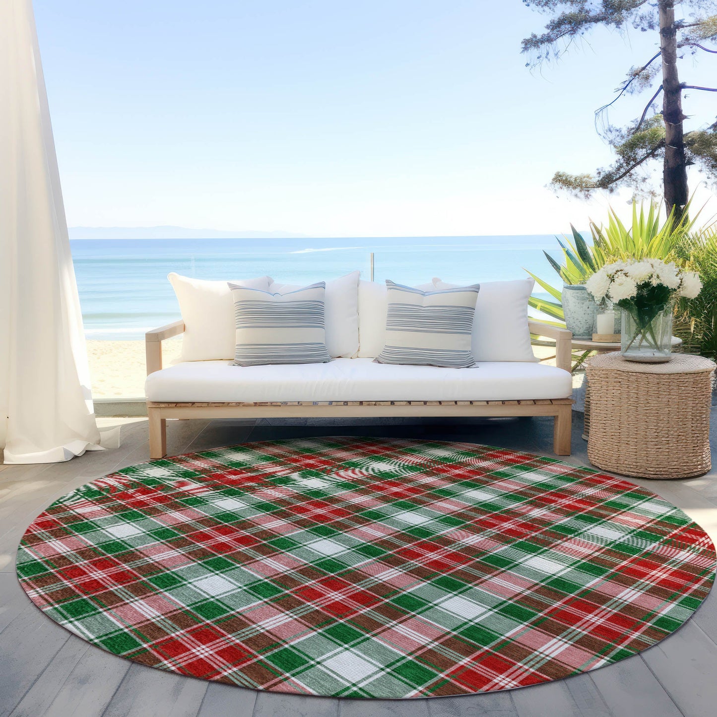 Addison Rugs Quaanor Emerald Washable Indoor-Outdoor Rug