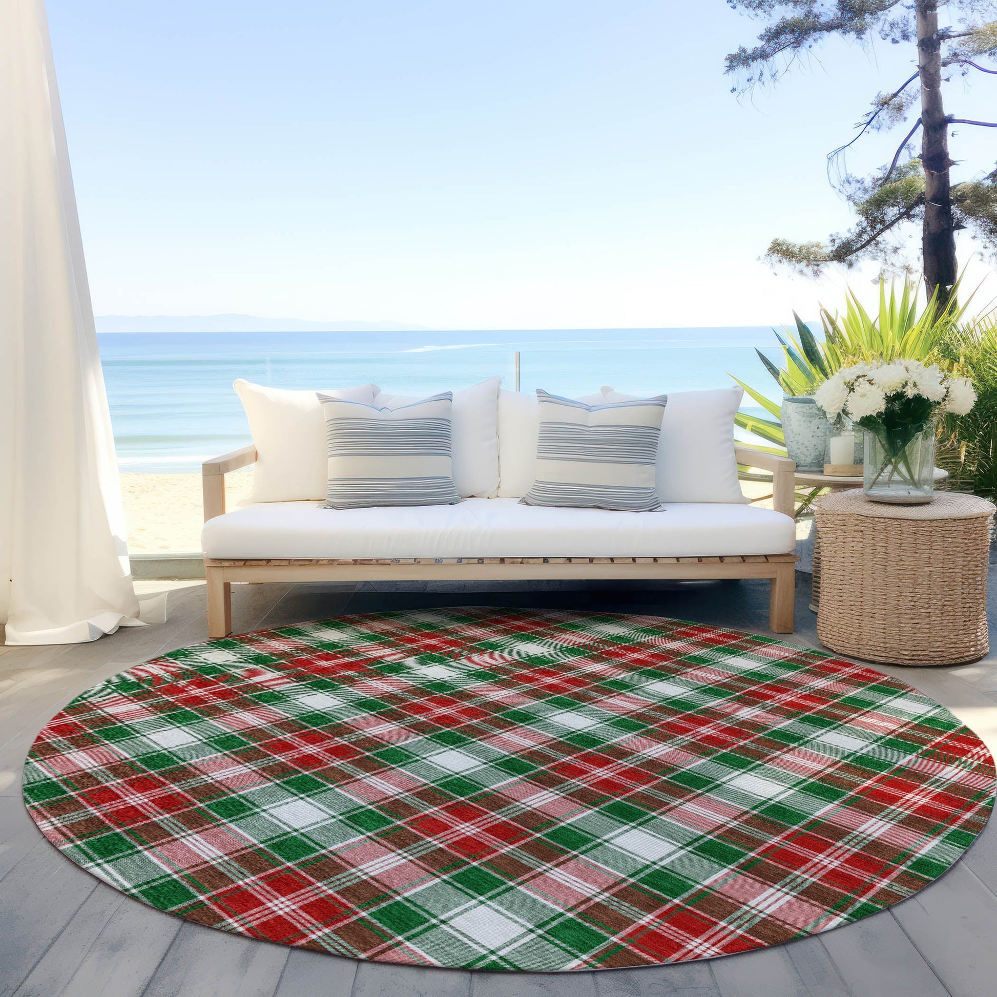 Addison Rugs Quaanor Emerald Washable Indoor-Outdoor Rug