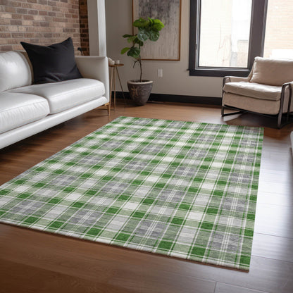 Addison Rugs Quaanor Green Washable Indoor-Outdoor Rug
