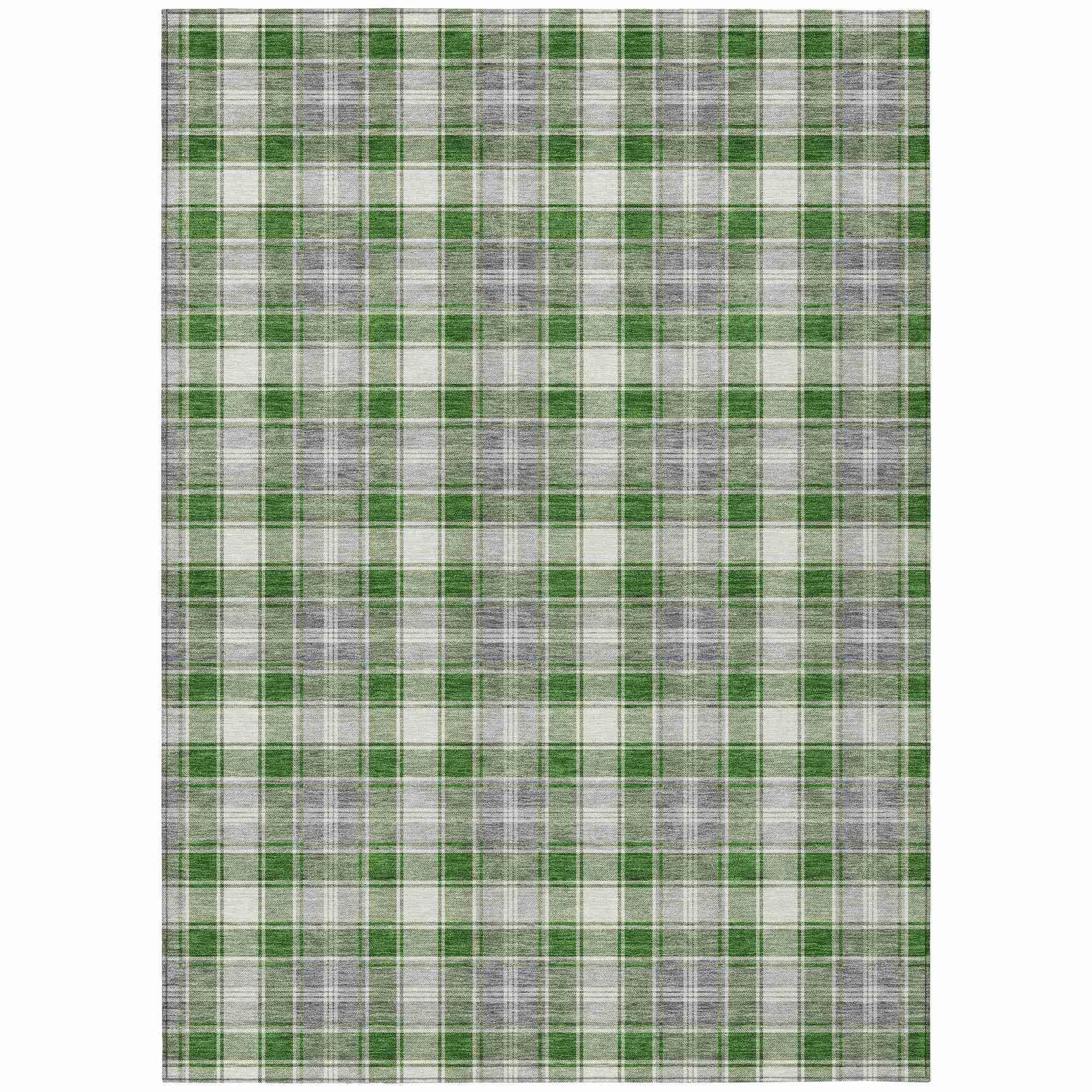 Addison Rugs Quaanor Green Washable Indoor-Outdoor Rug
