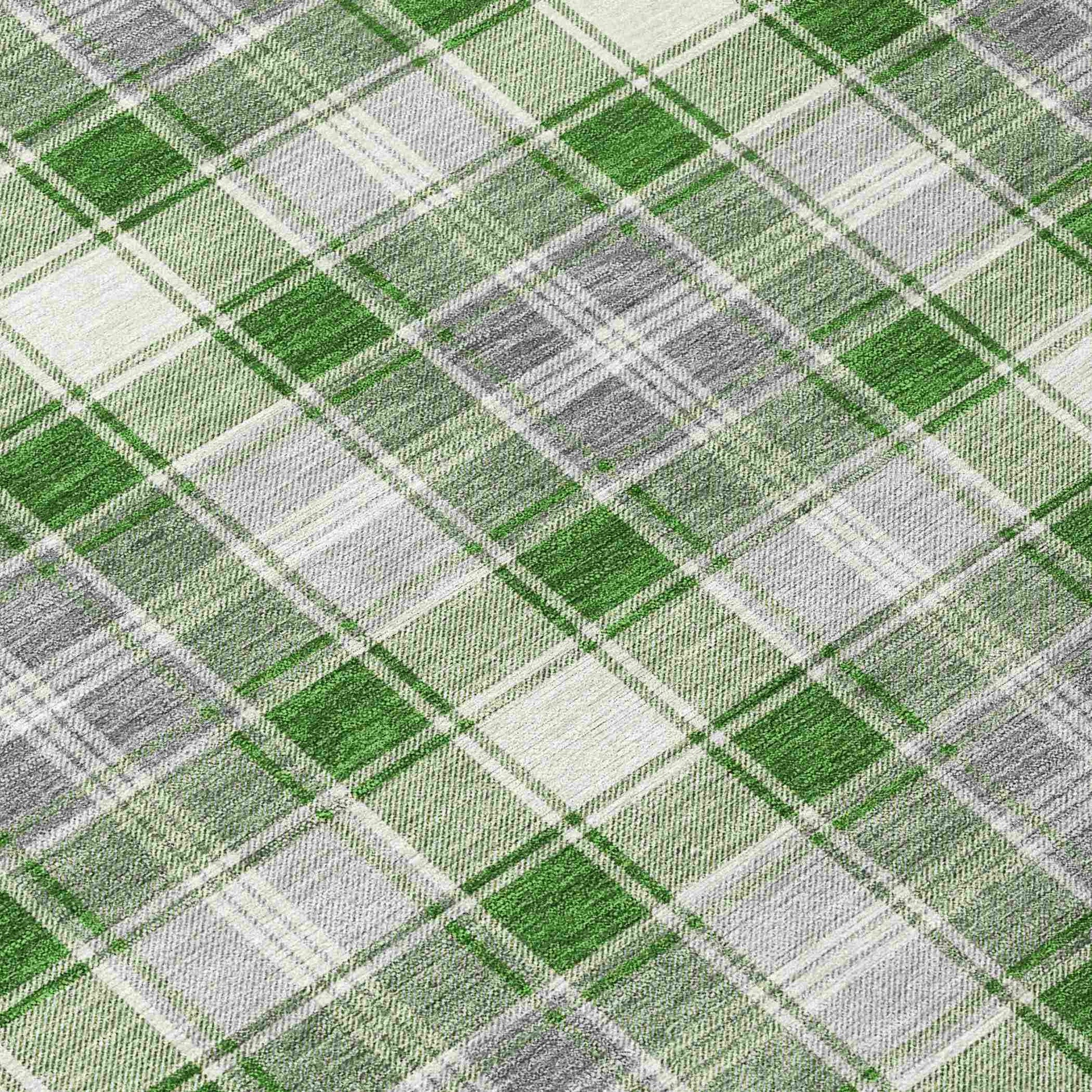 Addison Rugs Quaanor Green Washable Indoor-Outdoor Rug