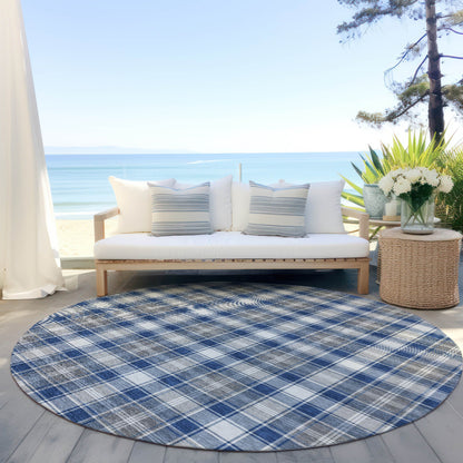 Addison Rugs Quaanor Blue Washable Indoor-Outdoor Rug