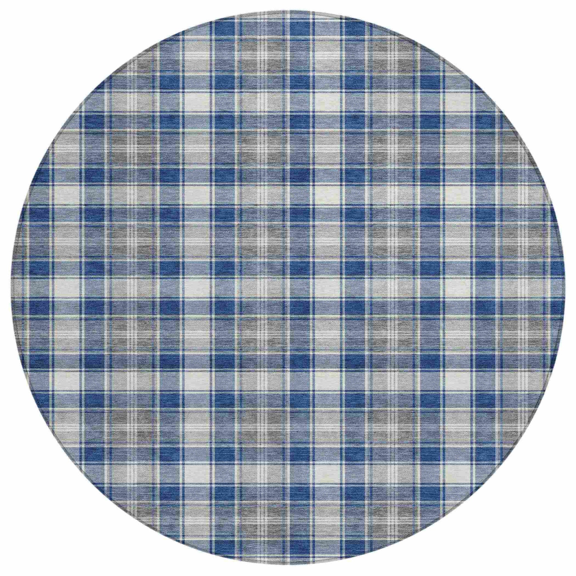 Addison Rugs Quaanor Blue Washable Indoor-Outdoor Rug