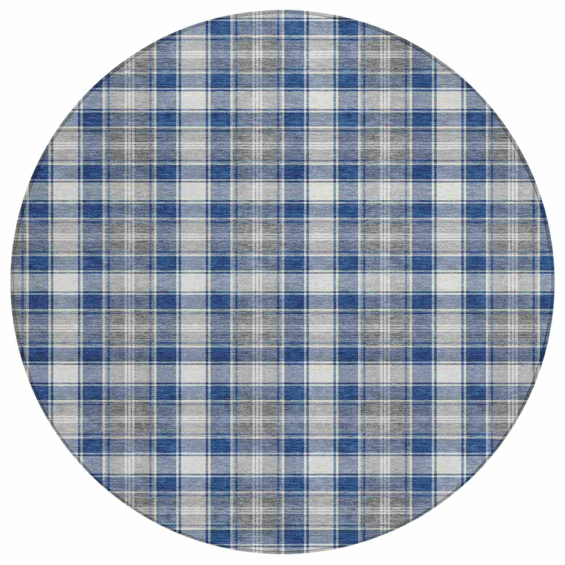Addison Rugs Quaanor Blue Washable Indoor-Outdoor Rug