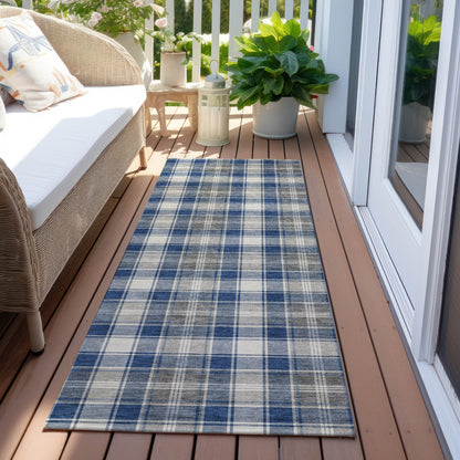Addison Rugs Quaanor Blue Washable Indoor-Outdoor Rug