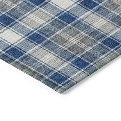 Addison Rugs Quaanor Blue Washable Indoor-Outdoor Rug