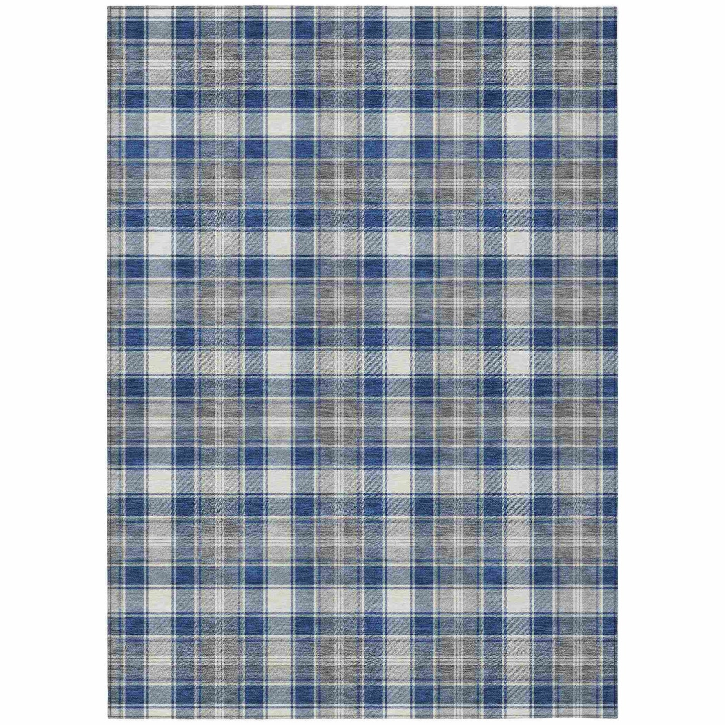Addison Rugs Quaanor Blue Washable Indoor-Outdoor Rug