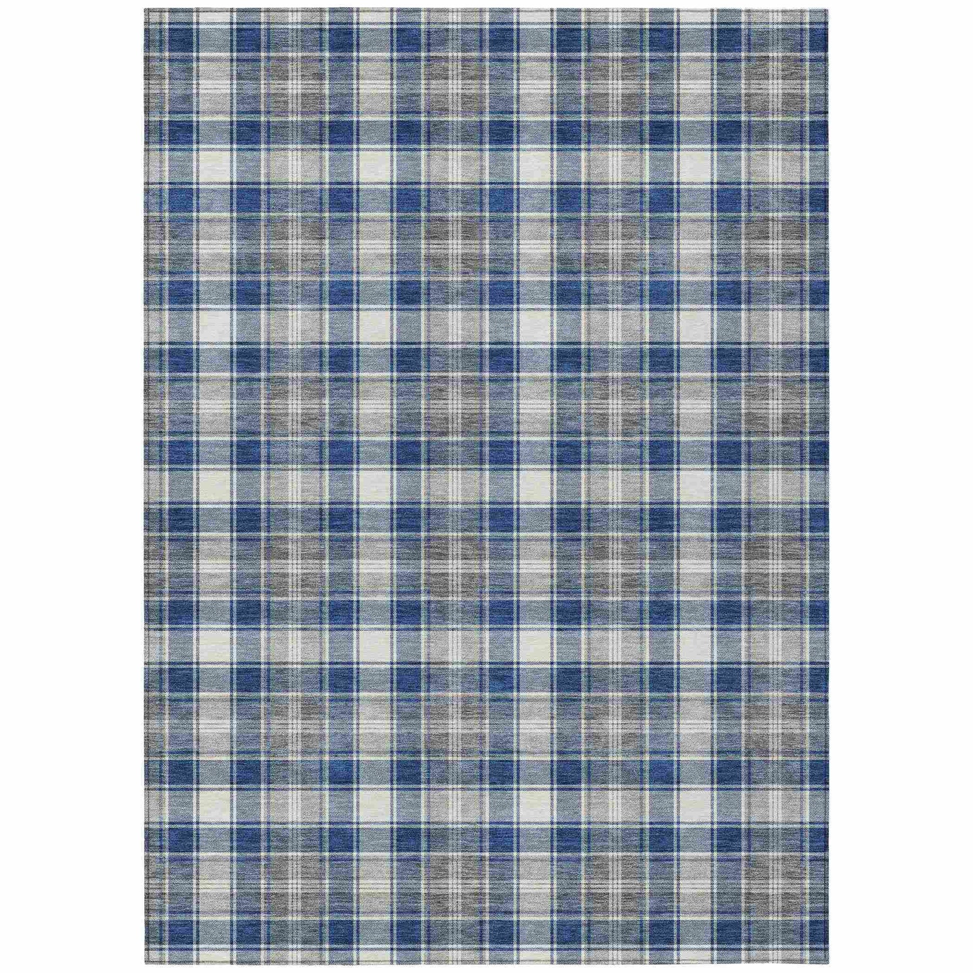 Addison Rugs Quaanor Blue Washable Indoor-Outdoor Rug