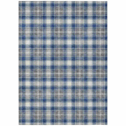 Addison Rugs Quaanor Blue Washable Indoor-Outdoor Rug