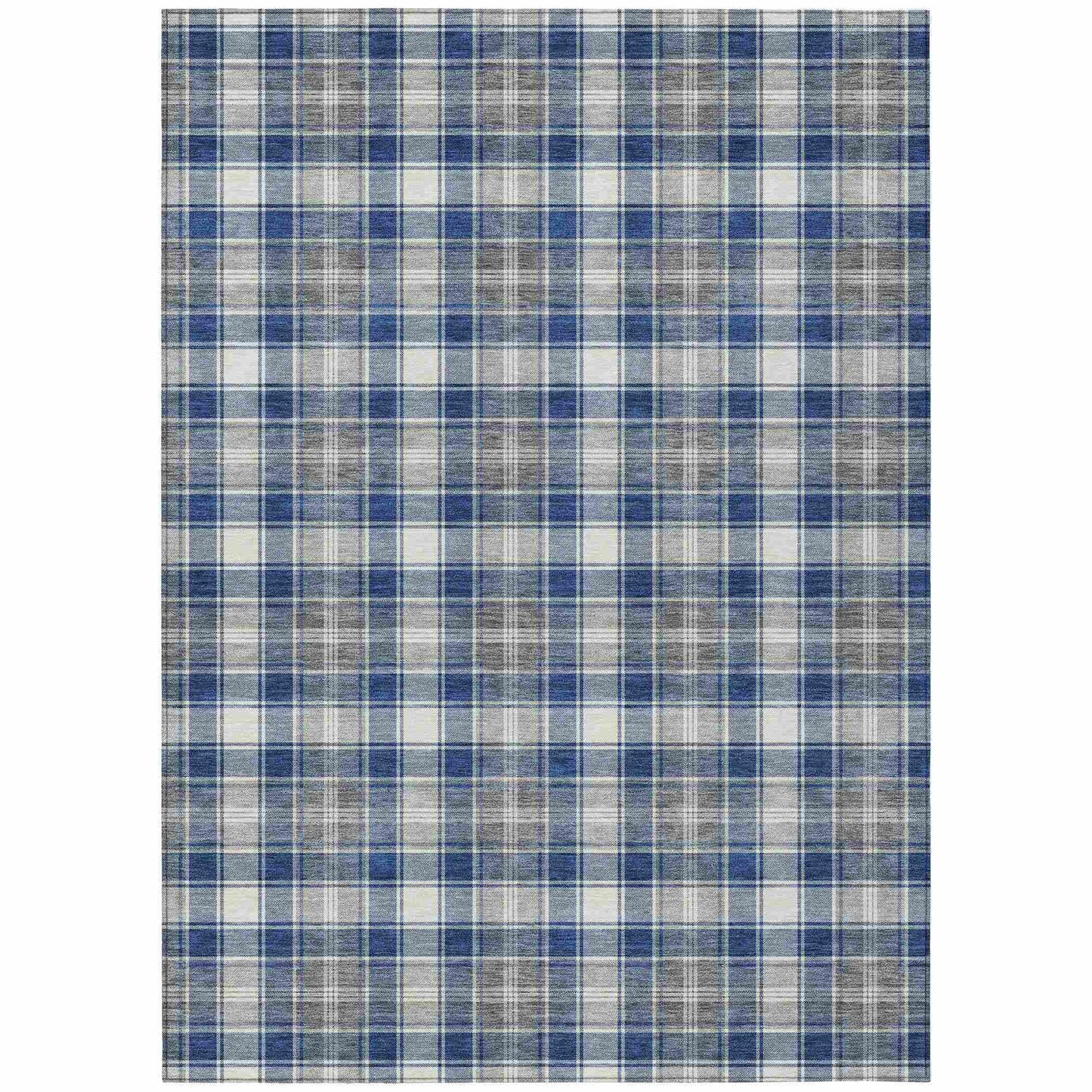 Addison Rugs Quaanor Blue Washable Indoor-Outdoor Rug