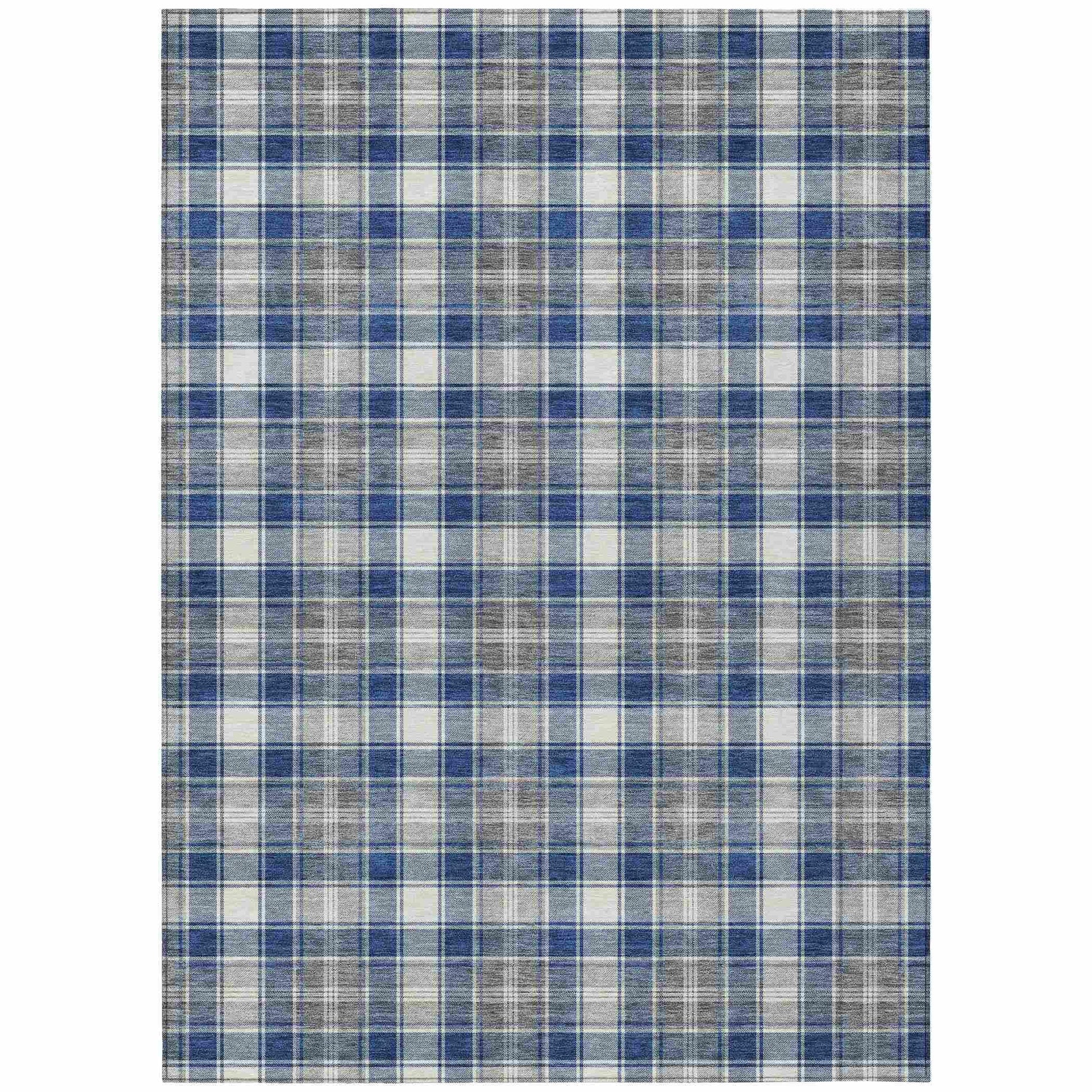 Addison Rugs Quaanor Blue Washable Indoor-Outdoor Rug