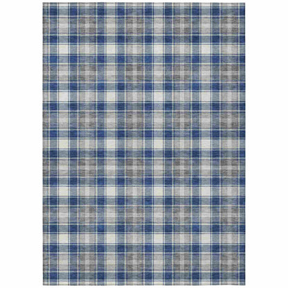 Addison Rugs Quaanor Blue Washable Indoor-Outdoor Rug