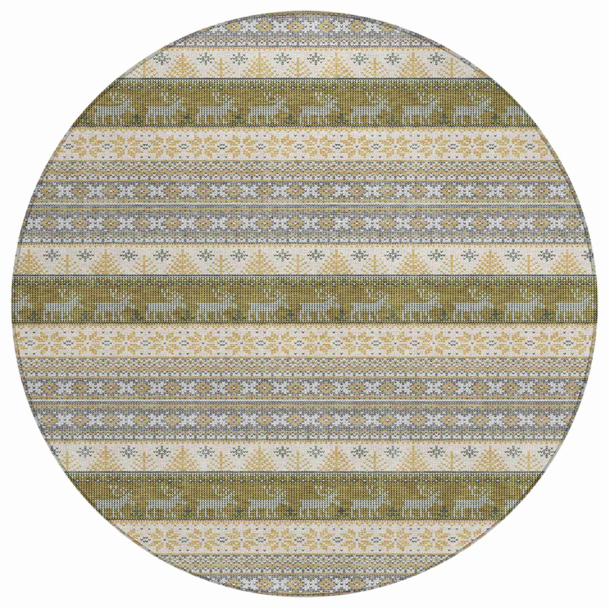 Addison Rugs Quaara Gray Washable Indoor-Outdoor Rug