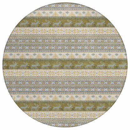 Addison Rugs Quaara Gray Washable Indoor-Outdoor Rug