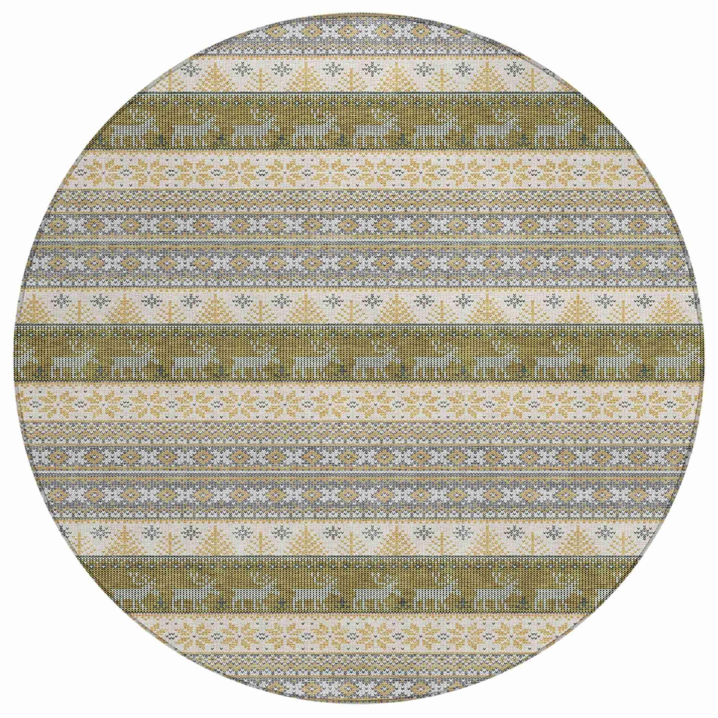 Addison Rugs Quaara Gray Washable Indoor-Outdoor Rug