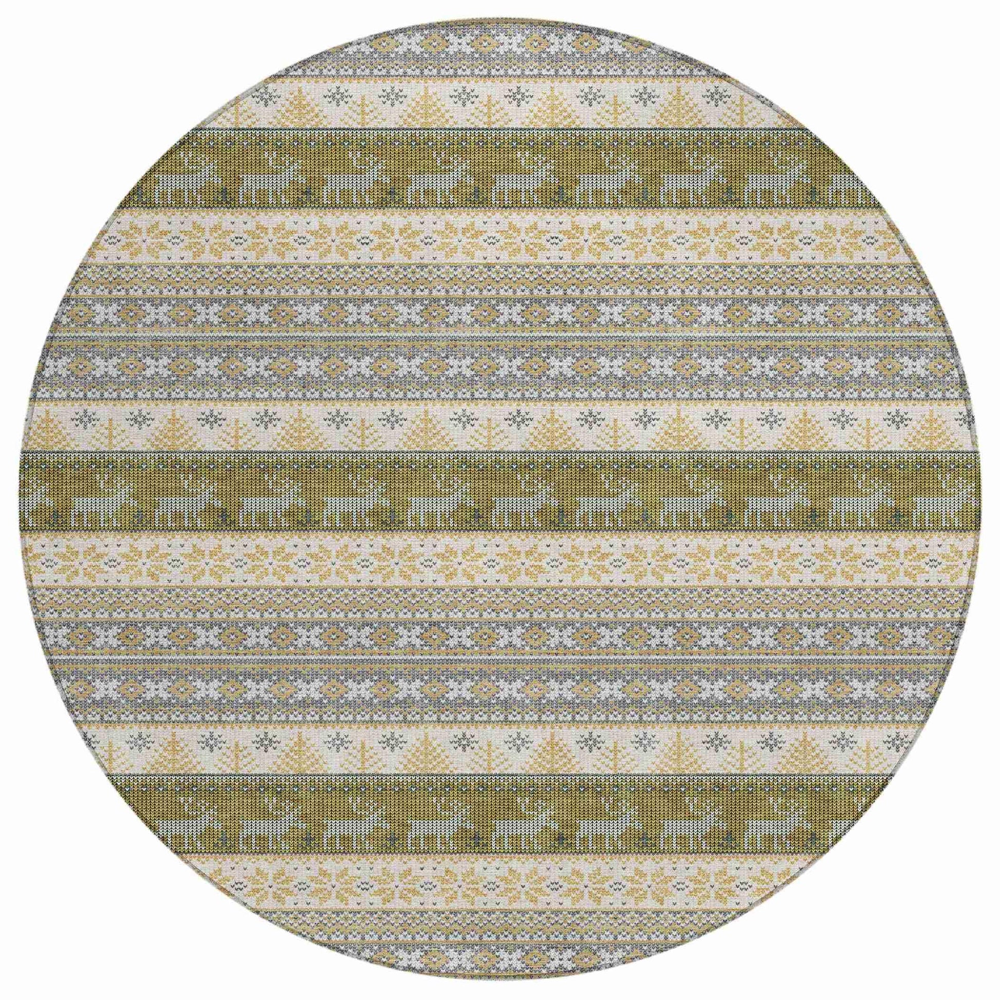 Addison Rugs Quaara Gray Washable Indoor-Outdoor Rug