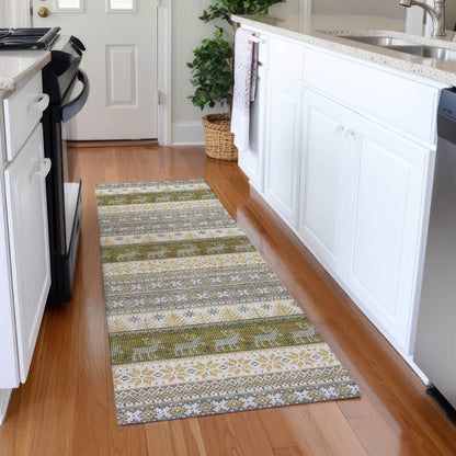 Addison Rugs Quaara Gray Washable Indoor-Outdoor Rug