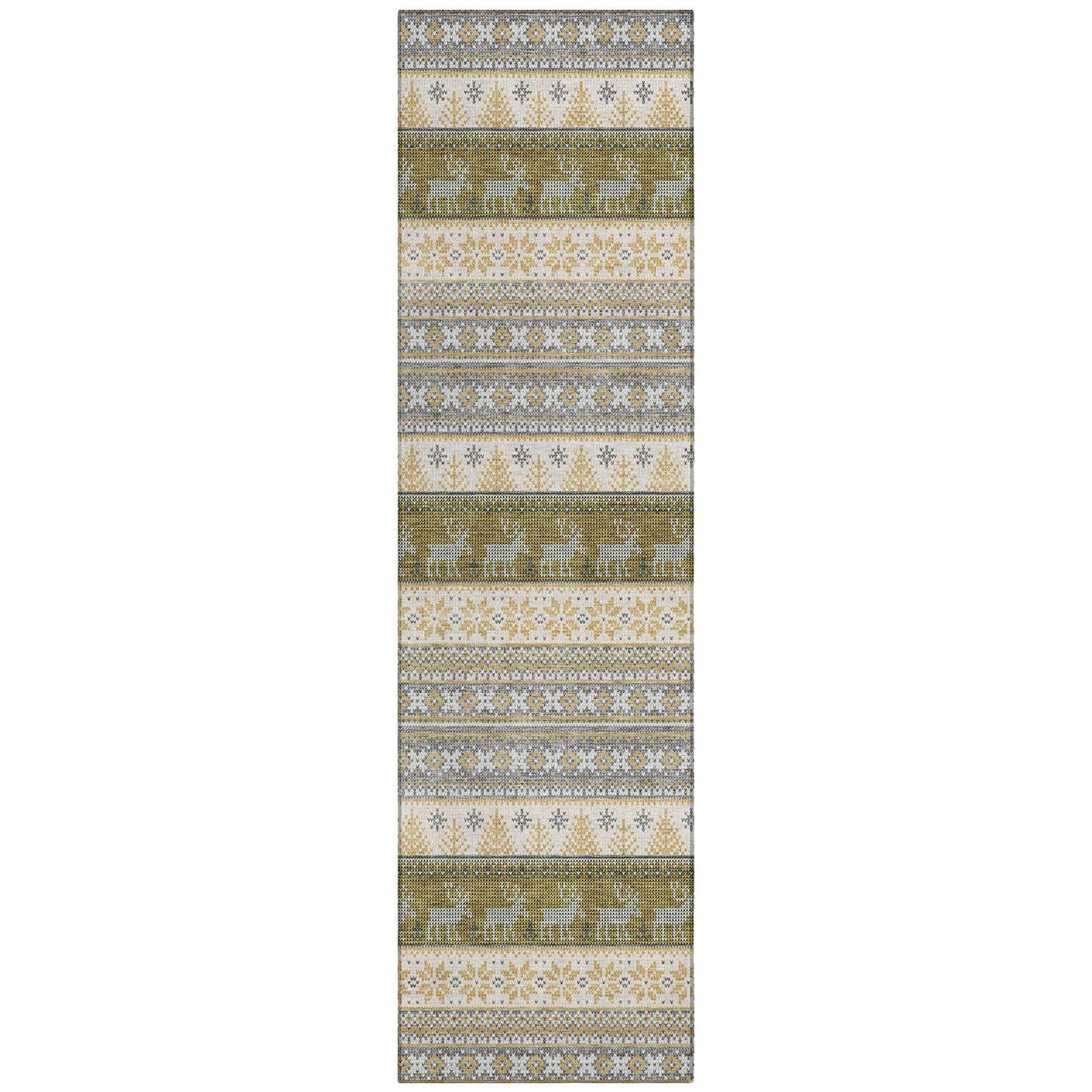Addison Rugs Quaara Gray Washable Indoor-Outdoor Rug