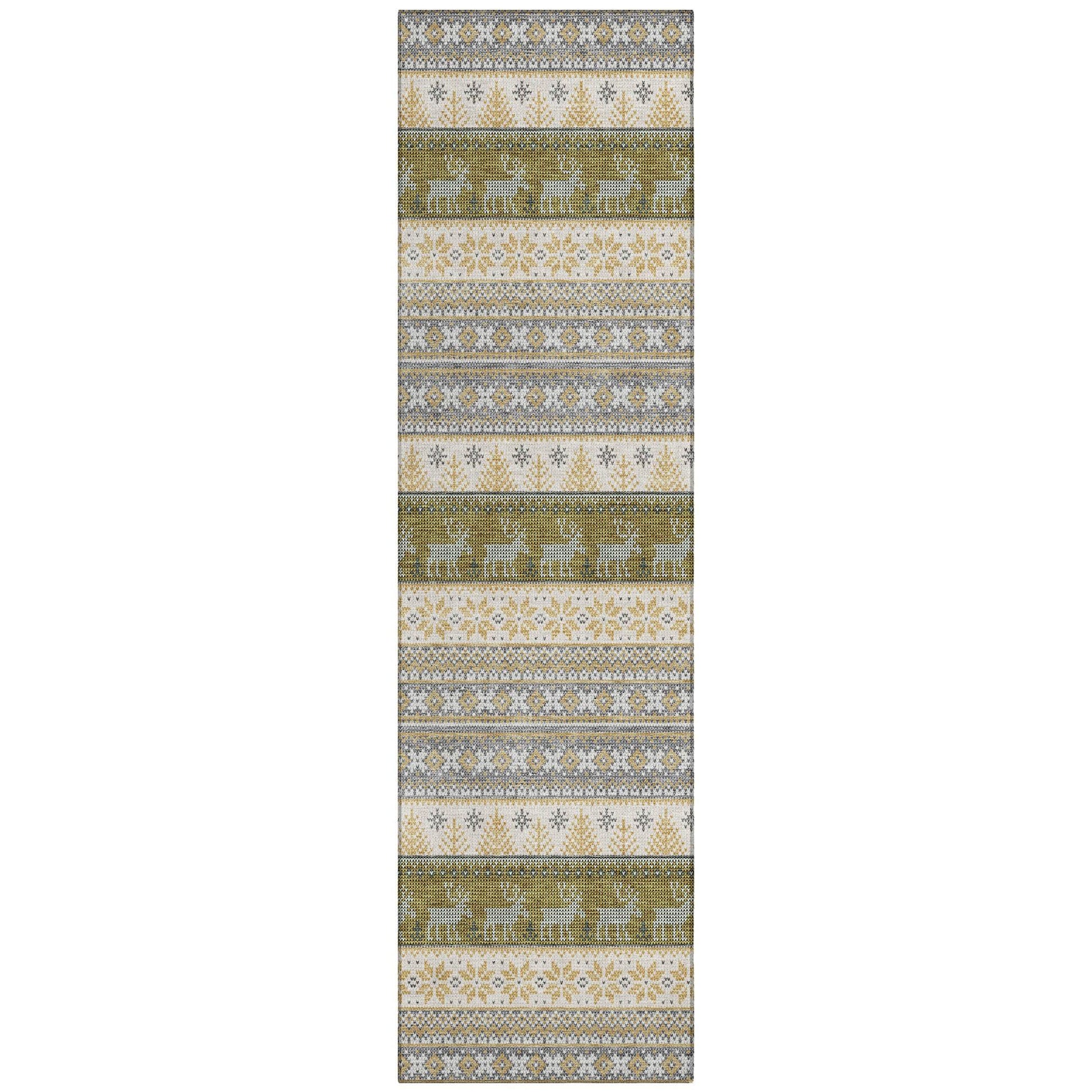 Addison Rugs Quaara Gray Washable Indoor-Outdoor Rug