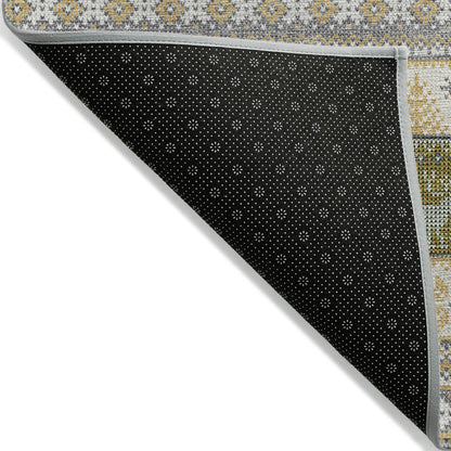 Addison Rugs Quaara Gray Washable Indoor-Outdoor Rug