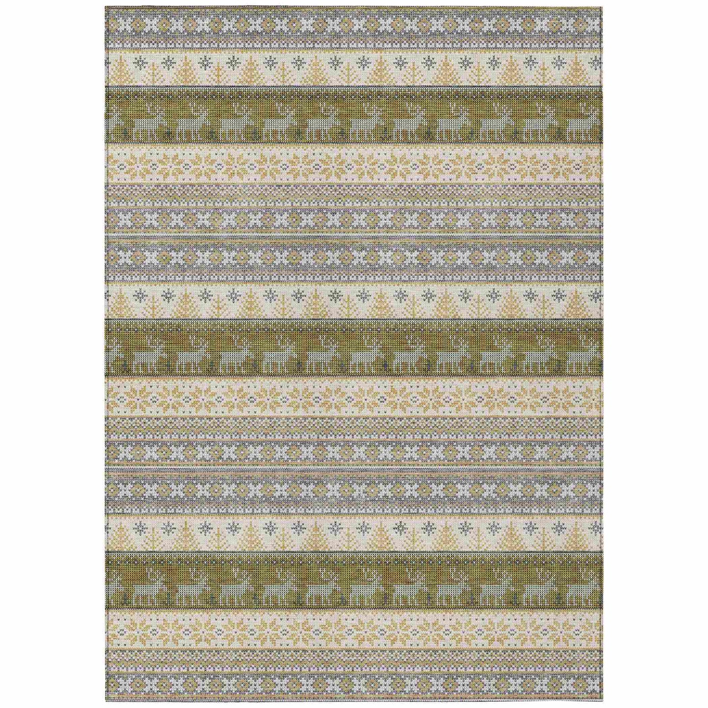 Addison Rugs Quaara Gray Washable Indoor-Outdoor Rug